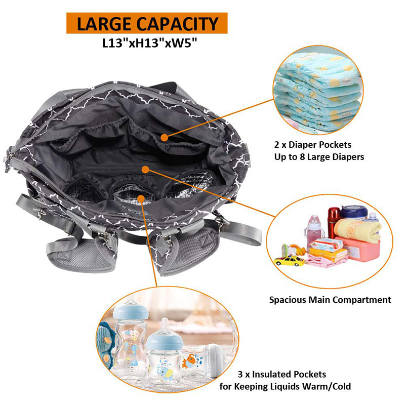 Multipurpose Diaper Tote Bag